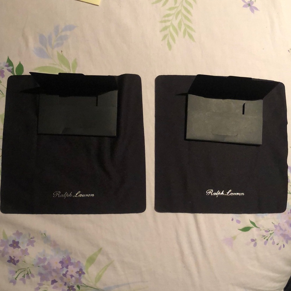 - 2 brand new never used authentic Ralph Lauren Cleaning cloths